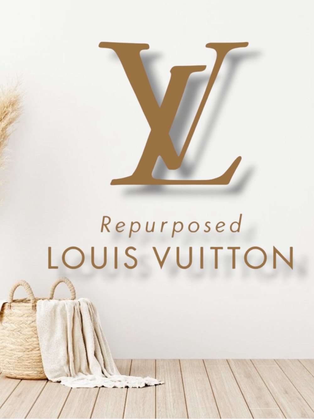 Louis Vuitton upcycled Brown large Leather Hair clip - Picture 6 of 6